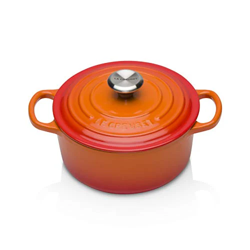 Le Creuset Signature Cast Iron Round Casserole, 18 cm - Volcanic