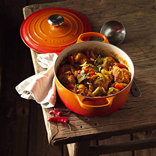 Le Creuset Signature Cast Iron Round Casserole, 18 cm - Volcanic - Image 2