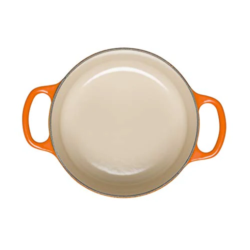 Le Creuset Signature Cast Iron Round Casserole, 18 cm - Volcanic - Image 4