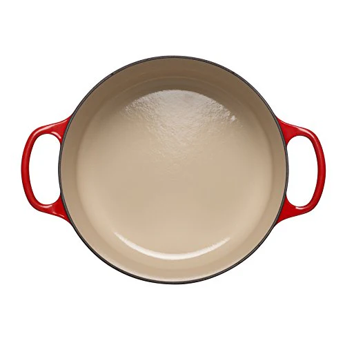 Le Creuset Signature Cast Iron Round Casserole, 28 cm - Cerise - Image 10