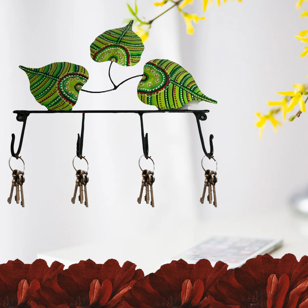 Leaf Key Holder, Wall Hanging Key Stand for Home Decor
