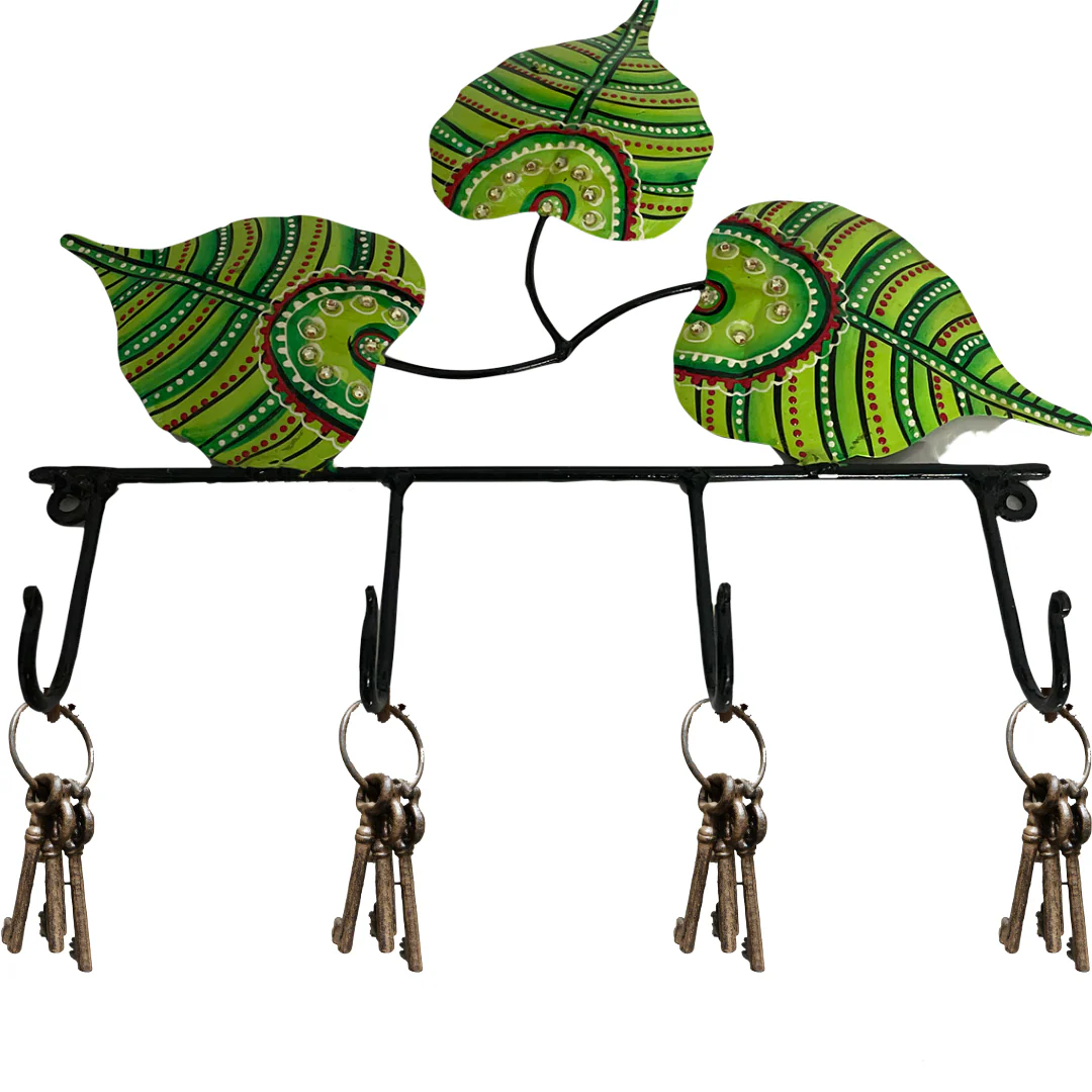 Leaf Key Holder, Wall Hanging Key Stand for Home Decor - Image 2