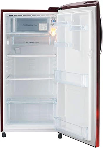 LG 190 L 4 Star Inverter Direct-Cool Single Door Refrigerator (GL-B201ASCY, Scarlet Charm) - Image 14