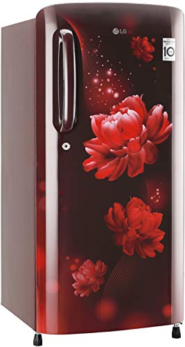 LG 190 L 4 Star Inverter Direct-Cool Single Door Refrigerator (GL-B201ASCY, Scarlet Charm) - Image 8
