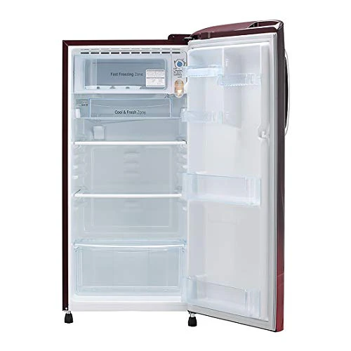 LG 190 L 4 Star Inverter Direct-Cool Single Door Refrigerator (GL-B201ASPY, Scarlet Plumeria) - Image 6