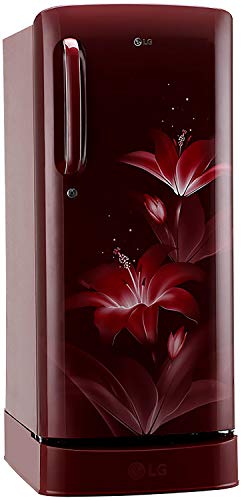 LG 190 L 4 Star Inverter Direct-Cool Single Door Refrigerator (GL-D201ARGY, Ruby Glow, Base Stand with drawer) - Image 11