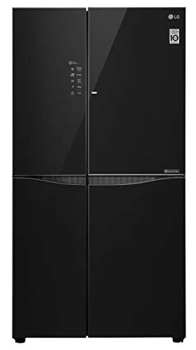 LG 679 L Door-in-Door Inverter linear Side-by-Side Refrigerator (GC-M247UGBM, Black Glass, LG ThinQ)