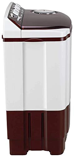 LG 8 Kg 5 Star Semi-Automatic Top Loading Washing Machine (P8035SRMZ, Burgundy, Collar Scrubber) - Image 4