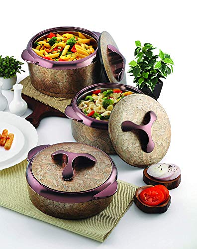 Liza Othello Exotic Insulated BPA Free 18/8 Food Grade Stainless Steel Hot Pot Casserole for Roti/Chapati/Paratha/Idli/Dal (2000 ML)