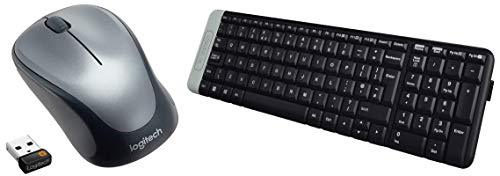 Logitech M235 Wireless Mouse for Windows and Mac - Black/Grey +Logitech K230 Wireless Keyboard