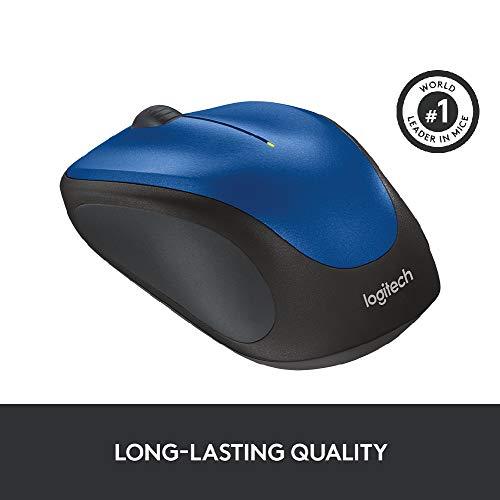 Logitech M235 Wireless Mouse for Windows and Mac with 2.4 GHz Wireless Technology - Blue - Image 5