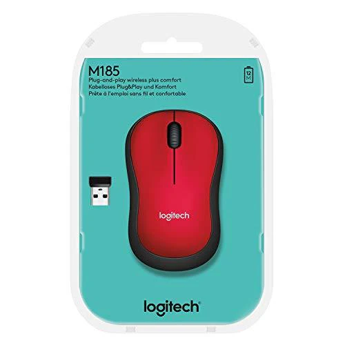 Logitech M235 Wireless Mouse for Windows and Mac with 2.4 GHz Wireless Technology - Red - Image 2