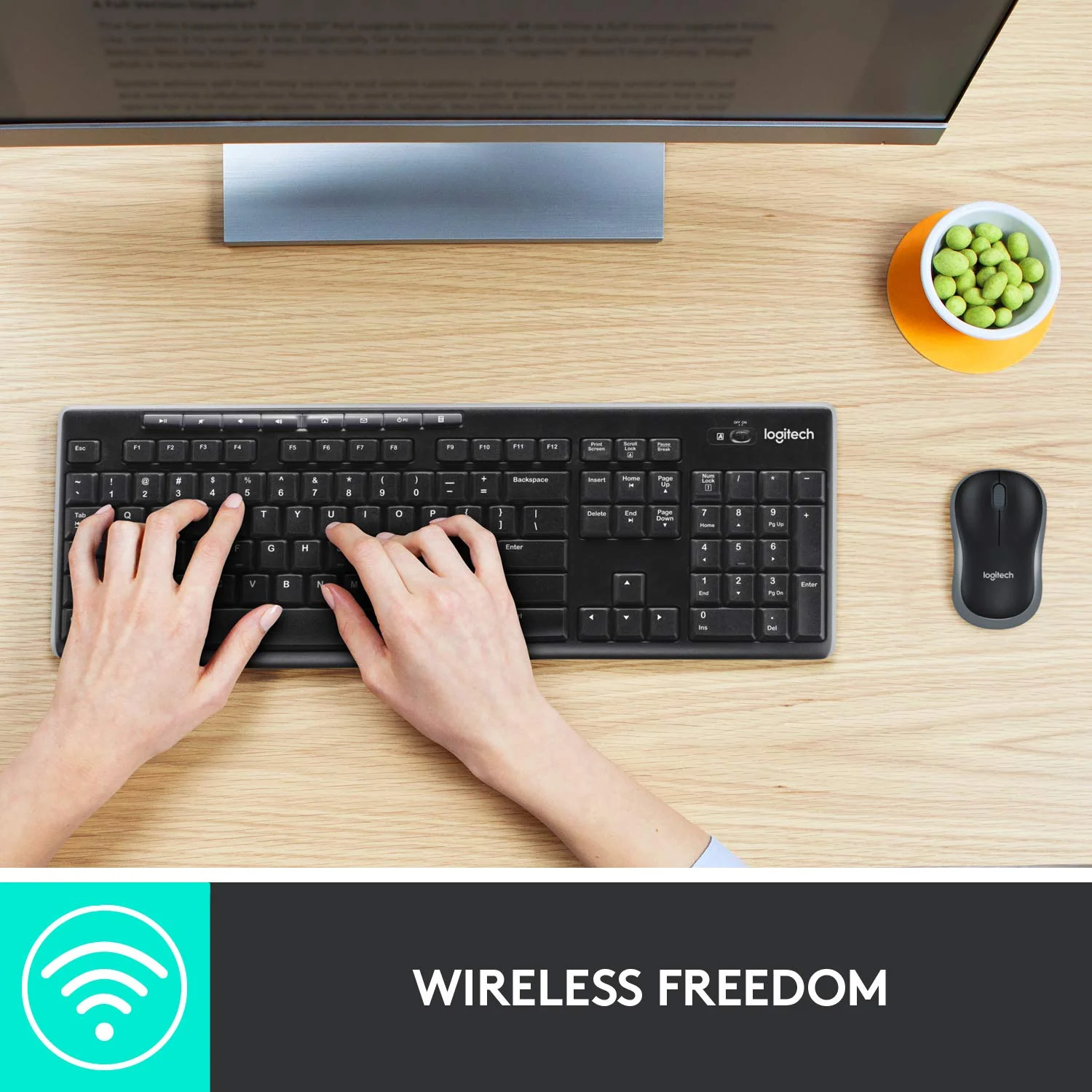 Logitech Wireless mk270r Keyboard and Mouse Set - Image 7