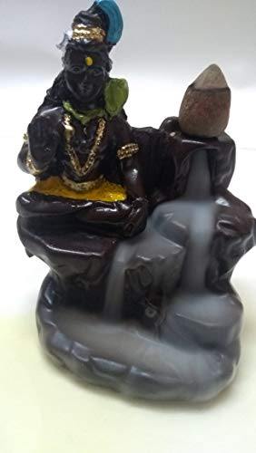 Lord Shiva Smoke Fountain/Incense Burner/Backflow Incense/Idol Gift Item/Gift Item with Free 10 Smoke Back Flow Scented Cone Incense - Image 3