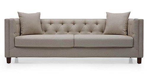 Lotus Enterprise 3-1-1 Seater King Size Synthetic Fabric Sofa Set (Grey)