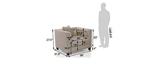 Lotus Enterprise 3-1-1 Seater King Size Synthetic Fabric Sofa Set (Grey) - Image 3
