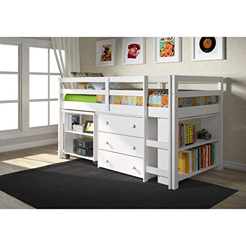 MALINA Bunker Bed with Storage 79x41x43 inches (LxWxH) - Image 3