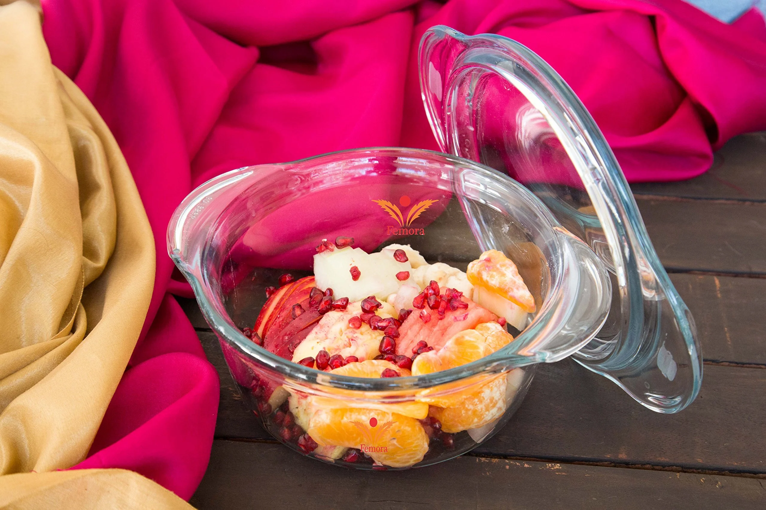 Microwave Safe Borosilicate Glass Round Casseroles: Set of 3 - Image 6