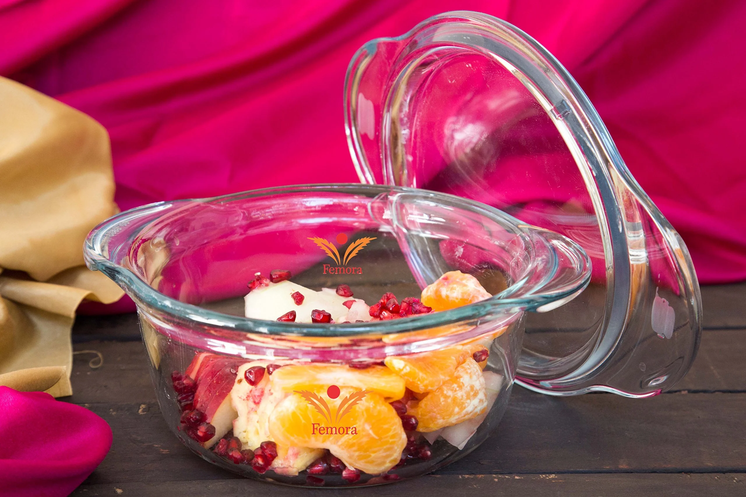 Microwave Safe Borosilicate Glass Round Casseroles: Set of 3 - Image 7