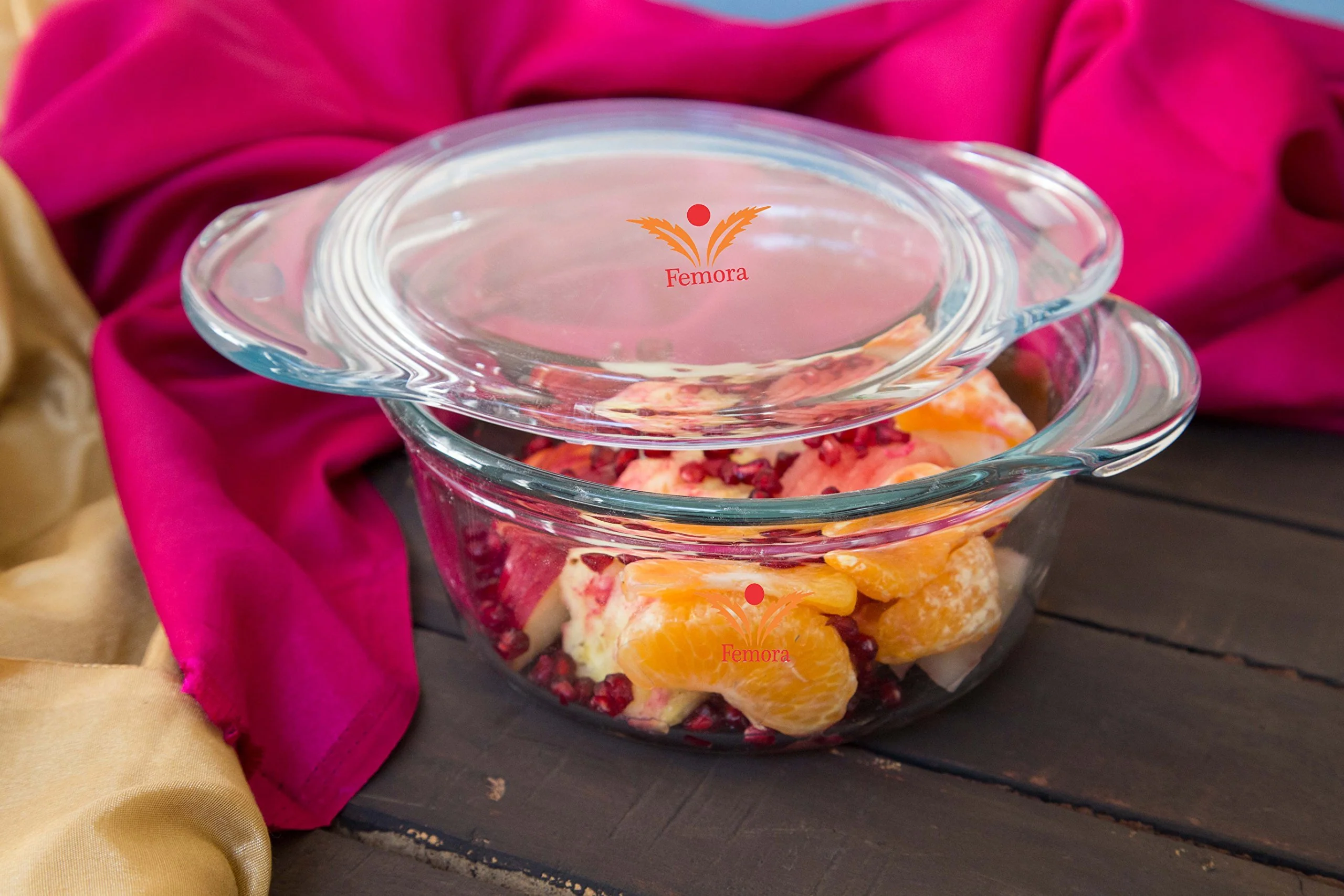 Microwave Safe Borosilicate Glass Round Casseroles: Set of 3 - Image 8