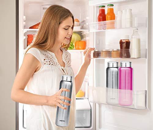 Milton Aqua 1000 Stainless Steel Water Bottle, 930 ml, Silver - Image 6