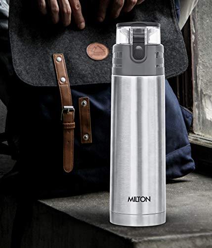 Milton Atlantis 900 Thermosteel Hot and Cold Water Bottle, 750 ml, Silver - Image 2