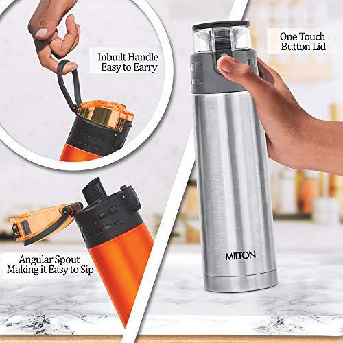 Milton Atlantis 900 Thermosteel Hot and Cold Water Bottle, 750 ml, Silver - Image 7