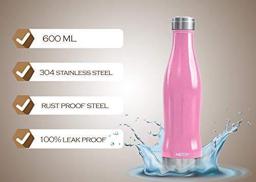Milton Duke Stainless Steel Water Bottle, 750ml, Pink - Image 4