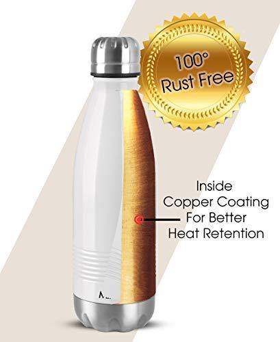 Milton Duo DLX 1000 Thermosteel 24 Hours Hot and Cold Water Bottle, 1 Litre, White - Image 5