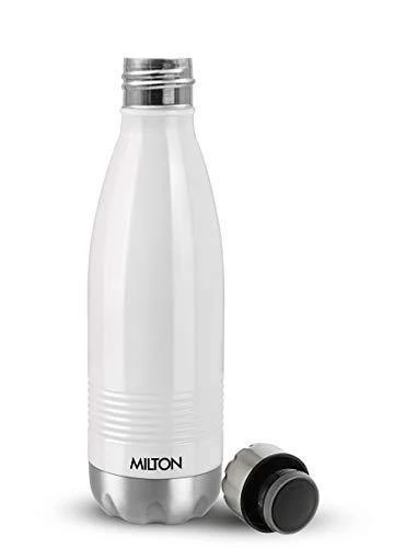 Milton Duo DLX 1000 Thermosteel 24 Hours Hot and Cold Water Bottle, 1 Litre, White - Image 9