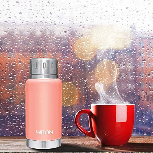 Milton Elfin 160 Thermosteel Hot and Cold Water Bottle, 160 ml, Peach - Image 4