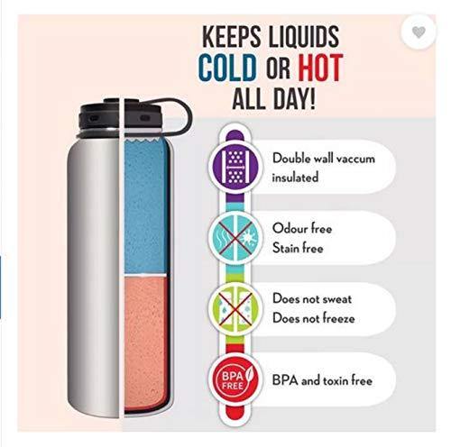 Milton Plain Lid 1000 Thermosteel 24 Hours Hot and Cold Water Bottle, 1000 ml, Silver - Image 8