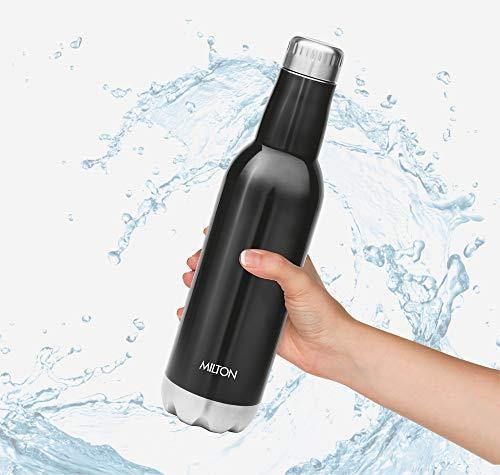 Milton Pride 600 Themosteel Hot and Cold Water Bottle, 500 ml, Black - Image 5
