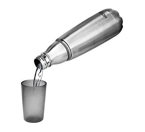Milton Vertex -1000 Thermosteel Water Bottle with Unbreakable Tumbler, 1000 ml, Silver - Image 6