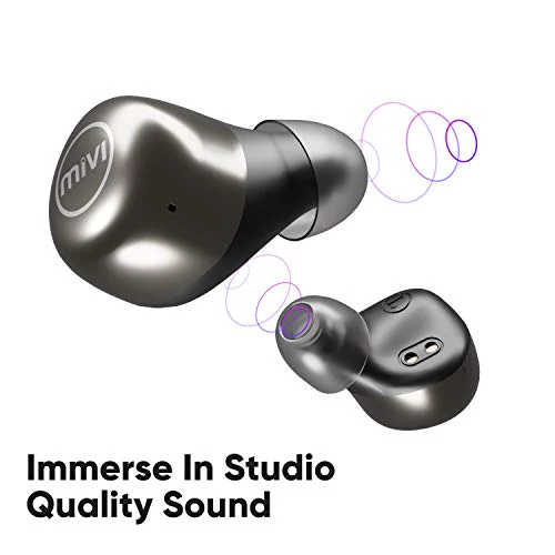 Mivi Duopods M40 True Wireless Bluetooth Earbuds with Studio Sound, Powerful Bass, 24 Hours of Battery and EarPods with Touch Control - Image 3