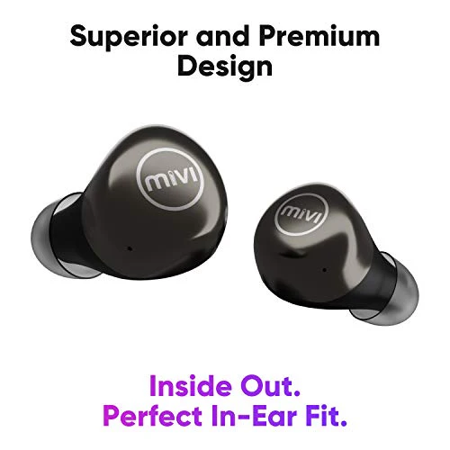 Mivi Duopods M40 True Wireless Bluetooth Earbuds with Studio Sound, Powerful Bass, 24 Hours of Battery and EarPods with Touch Control - Image 4