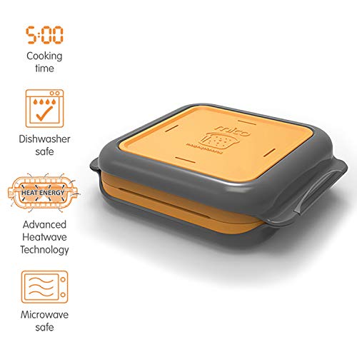 Morphy Richards Microwave Cookware MICO Toasted Sandwich Maker 511647 MICO Microwave Cookware Toastie Maker, Orange - Image 13