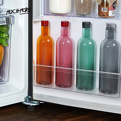 MUCH-MORE 6 Plastic Fridge Bottles Set 1 Liter Turtle Design with Complimentary Knife (Multicolor WB-08) - Image 6