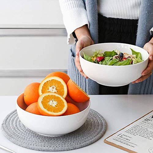Narrow International Dessert Set of 6 Melamine Unbreakable Cereal Bowls Set 6 Inch - Soup Bowls, Lightweight Deep Bowl for Kitchen and Family Dinner, Maggi,Soup, Dishwasher Micro Safe, Premium White - Image 6