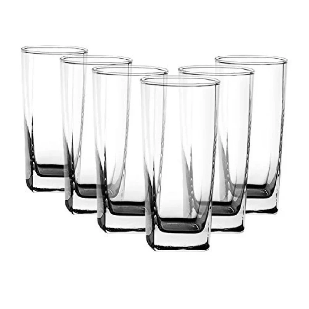 Ocean Plaza Tumbler Set, 320ml, Set of 6, Transparent