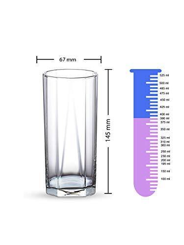 Ocean Pyramid Glass Set, 380ml, Set of 6, Transparent (5B0231306G0000) - Image 3