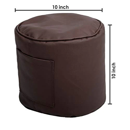 ORKA Classic XXXL with Footstool Bean Bag Cover Without Beans - Brown - Image 6
