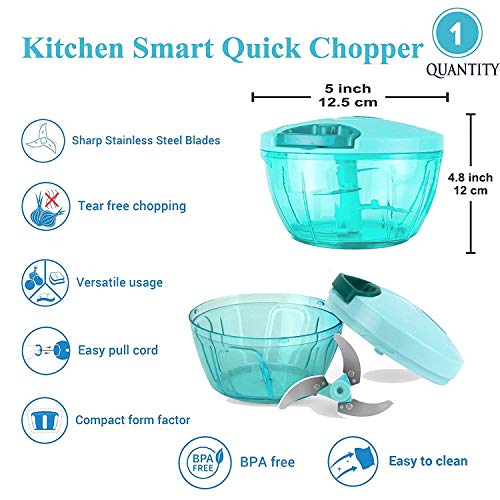 OWLSTONE EXIM LLP Stovekraft New Handy Mini Plastic Chopper (S.S Blade, Green) - Image 5