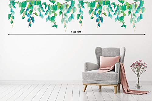 Paper Plane Design Flowers Wall Sticker (PVC Vinyl, 120 cm) - Image 2