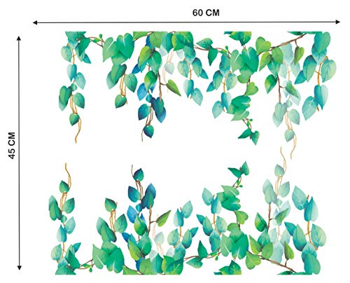 Paper Plane Design Flowers Wall Sticker (PVC Vinyl, 120 cm) - Image 3