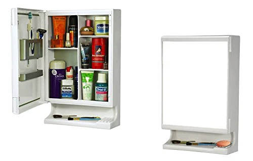 Parasnath White Look Bathroom Cabinet with Mirror Made in India - Image 2