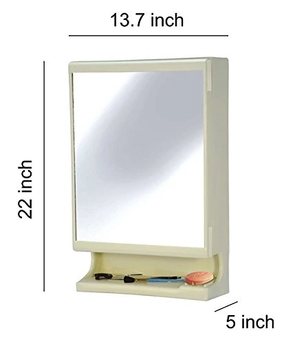 Parasnath White Look Bathroom Cabinet with Mirror Made in India - Image 6
