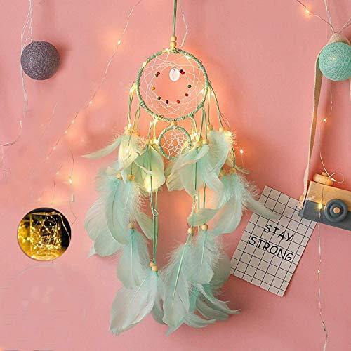 Party Propz Dream Catchers Handmade Feather Crafts Dreamcatchers with Lights for Home,Rooms, Bedroom Wall Hanging Decoration,Wedding Craft Hangings Decor,Decorative Items Girls,Baby,Kids,Women Gifts - Image 4