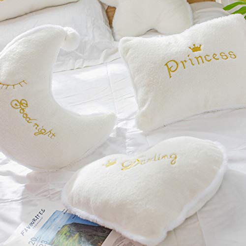 Peach Cuddle Cute Crown Shaped Cot Cushion for Kids Room and Nursery (Pack of 1 , Sweet Baby) Living Room , Bedroom , Luxury Furnishing for Kids Room , Fluffy Fur Cushion - Image 4