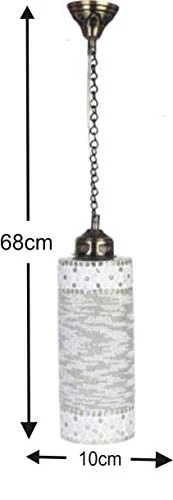 Somil Royal And Stylish Pendent Decorative Hanging Ceiling Lamp Compatible With 5 To 80 Watt LED And Other Bulb, (Round, Multicolor), Set Of 2 - Image 5